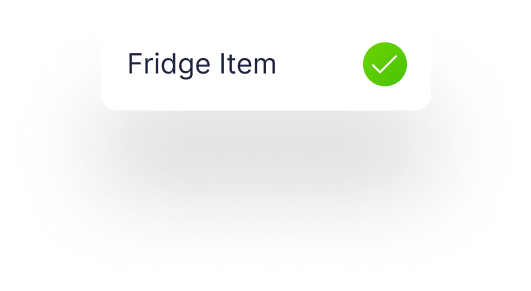 fridge item label